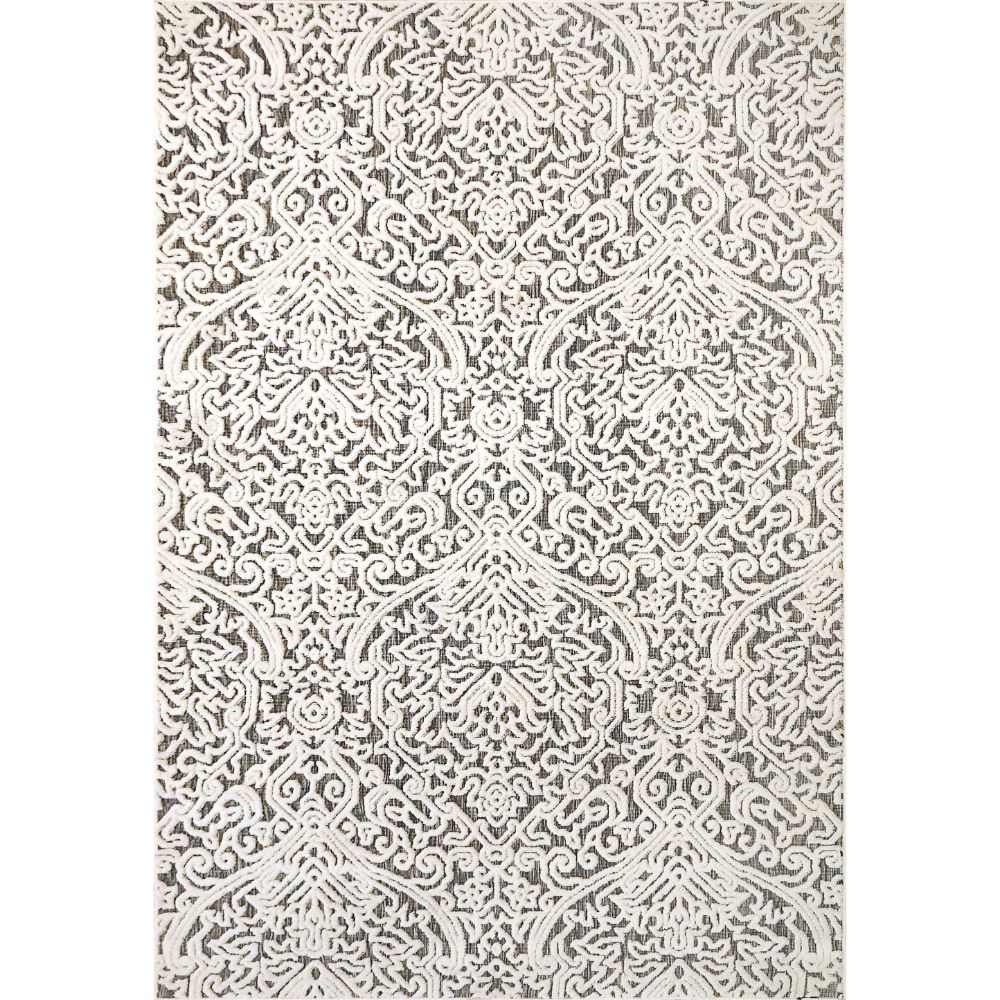 Dynamic Rugs 8147-199 Lotus 5X7 Rectangle Rug in Ivory/Multi   